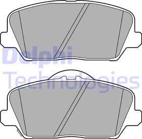 Delphi LP3591 - Комплект спирачно феродо, дискови спирачки vvparts.bg