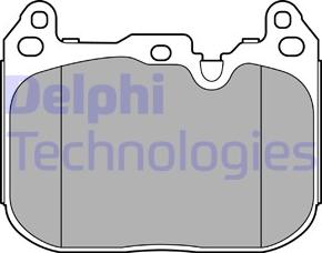 Delphi LP3597 - Комплект спирачно феродо, дискови спирачки vvparts.bg