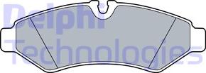 Delphi LP3549 - Комплект спирачно феродо, дискови спирачки vvparts.bg