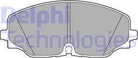 Delphi LP3543 - Комплект спирачно феродо, дискови спирачки vvparts.bg