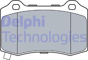 Delphi LP3547 - Комплект спирачно феродо, дискови спирачки vvparts.bg