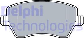 Delphi LP3550 - Комплект спирачно феродо, дискови спирачки vvparts.bg