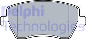 Delphi LP3551 - Комплект спирачно феродо, дискови спирачки vvparts.bg
