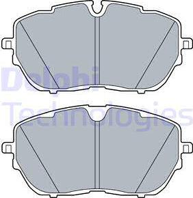 Delphi LP3518 - Комплект спирачно феродо, дискови спирачки vvparts.bg