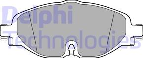 Delphi LP3584 - Комплект спирачно феродо, дискови спирачки vvparts.bg