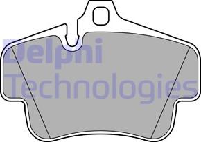 Delphi LP3586 - Комплект спирачно феродо, дискови спирачки vvparts.bg