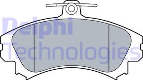 Delphi LP3533 - Комплект спирачно феродо, дискови спирачки vvparts.bg