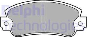 Delphi LP353 - Комплект спирачно феродо, дискови спирачки vvparts.bg