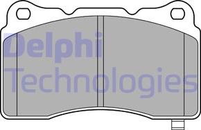 Delphi LP3575 - Комплект спирачно феродо, дискови спирачки vvparts.bg