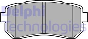 Delphi LP3576 - Комплект спирачно феродо, дискови спирачки vvparts.bg