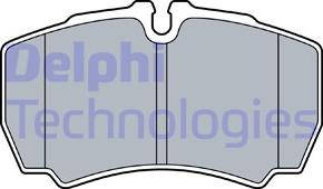 Delphi LP3573 - Комплект спирачно феродо, дискови спирачки vvparts.bg