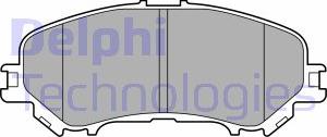 Delphi LP3693 - Комплект спирачно феродо, дискови спирачки vvparts.bg