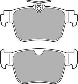 Delphi LP3669 - Комплект спирачно феродо, дискови спирачки vvparts.bg