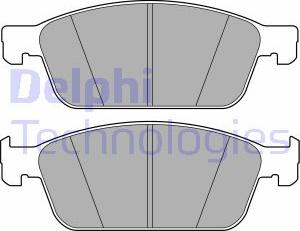 Delphi LP3666 - Комплект спирачно феродо, дискови спирачки vvparts.bg