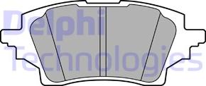 Delphi LP3608 - Комплект спирачно феродо, дискови спирачки vvparts.bg