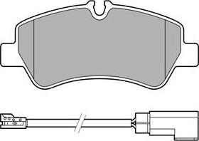 Delphi LP3619 - Комплект спирачно феродо, дискови спирачки vvparts.bg