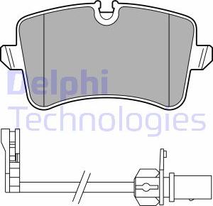 Delphi LP3681 - Комплект спирачно феродо, дискови спирачки vvparts.bg