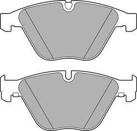 BMW 34116776161 - Комплект спирачно феродо, дискови спирачки vvparts.bg