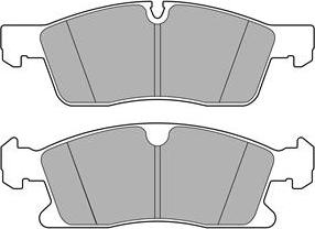 Akebono ACT1629A - Комплект спирачно феродо, дискови спирачки vvparts.bg