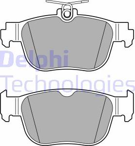 Delphi LP3674 - Комплект спирачно феродо, дискови спирачки vvparts.bg