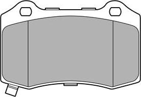 Delphi LP3676 - Комплект спирачно феродо, дискови спирачки vvparts.bg