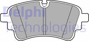 Delphi LP3670 - Комплект спирачно феродо, дискови спирачки vvparts.bg