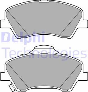 Delphi LP3678 - Комплект спирачно феродо, дискови спирачки vvparts.bg