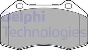 Delphi LP3195 - Комплект спирачно феродо, дискови спирачки vvparts.bg