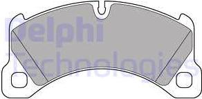 Delphi LP3193 - Комплект спирачно феродо, дискови спирачки vvparts.bg