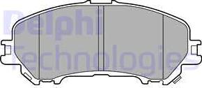 Delphi LP3144 - Комплект спирачно феродо, дискови спирачки vvparts.bg