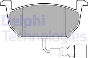 Delphi LP3146 - Комплект спирачно феродо, дискови спирачки vvparts.bg