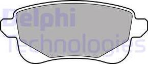 Delphi LP3140 - Комплект спирачно феродо, дискови спирачки vvparts.bg