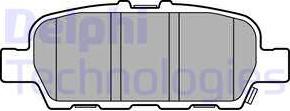 Delphi LP3158 - Комплект спирачно феродо, дискови спирачки vvparts.bg