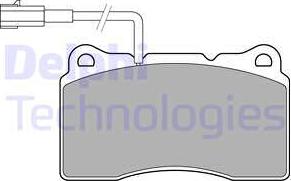 Delphi LP3157 - Комплект спирачно феродо, дискови спирачки vvparts.bg