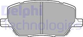 Delphi LP3184-18B1 - Комплект спирачно феродо, дискови спирачки vvparts.bg