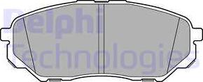 Delphi LP3186 - Комплект спирачно феродо, дискови спирачки vvparts.bg