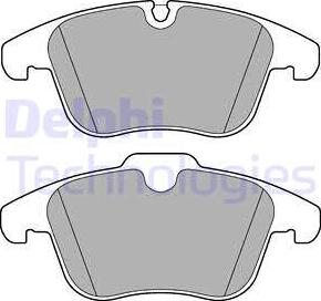 Delphi LP3180 - Комплект спирачно феродо, дискови спирачки vvparts.bg