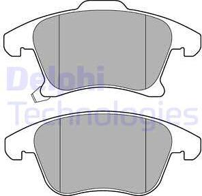 Delphi LP3181 - Комплект спирачно феродо, дискови спирачки vvparts.bg