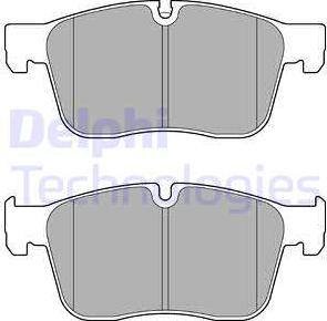 Delphi LP3187 - Комплект спирачно феродо, дискови спирачки vvparts.bg