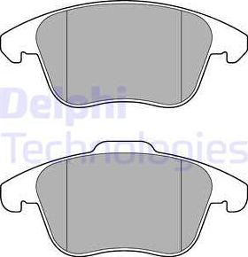 Delphi LP3175 - Комплект спирачно феродо, дискови спирачки vvparts.bg