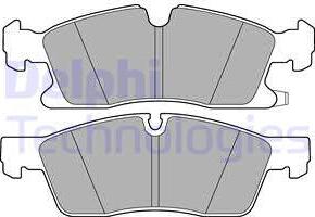 Delphi LP3173-18B1 - Комплект спирачно феродо, дискови спирачки vvparts.bg