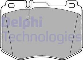 Delphi LP3172 - Комплект спирачно феродо, дискови спирачки vvparts.bg