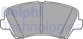 Delphi LP3361 - Комплект спирачно феродо, дискови спирачки vvparts.bg