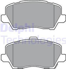 Delphi LP3363 - Комплект спирачно феродо, дискови спирачки vvparts.bg