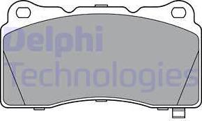 Delphi LP3362 - Комплект спирачно феродо, дискови спирачки vvparts.bg