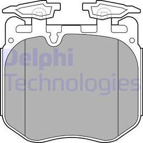 Delphi LP3304 - Комплект спирачно феродо, дискови спирачки vvparts.bg