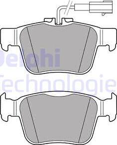 Delphi LP3311 - Комплект спирачно феродо, дискови спирачки vvparts.bg