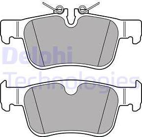 Delphi LP3312 - Комплект спирачно феродо, дискови спирачки vvparts.bg