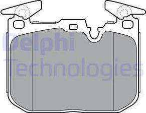 Delphi LP3383 - Комплект спирачно феродо, дискови спирачки vvparts.bg
