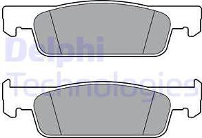 Delphi LP3387 - Комплект спирачно феродо, дискови спирачки vvparts.bg